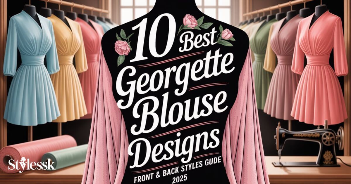 10 Best Georgette Blouse Designs: Front & Back Styles Guide 2025