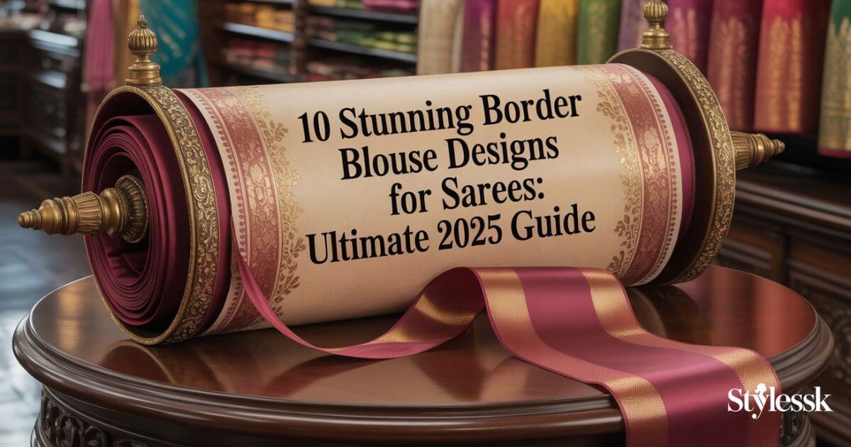 10 Stunning Border Blouse Designs for Sarees: Ultimate 2025 Guide