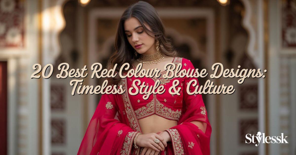 20 Best Red Colour Blouse Designs: Timeless Style & Culture 