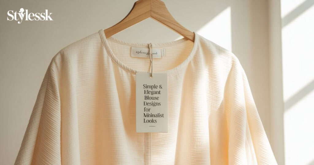 Simple & Elegant Blouse Designs for Minimalist Looks 