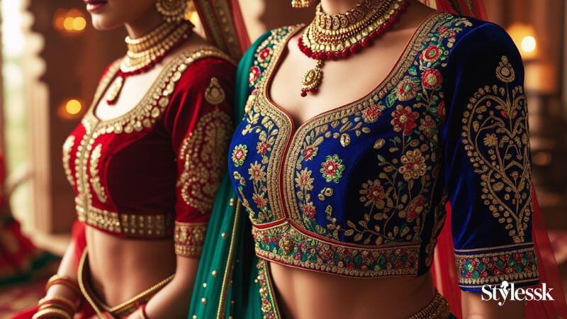 Zari, Aari & Gota Work Blouse Designs