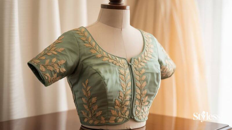 Ahir Embroidery Princess Cut Blouse – Traditional Elegance