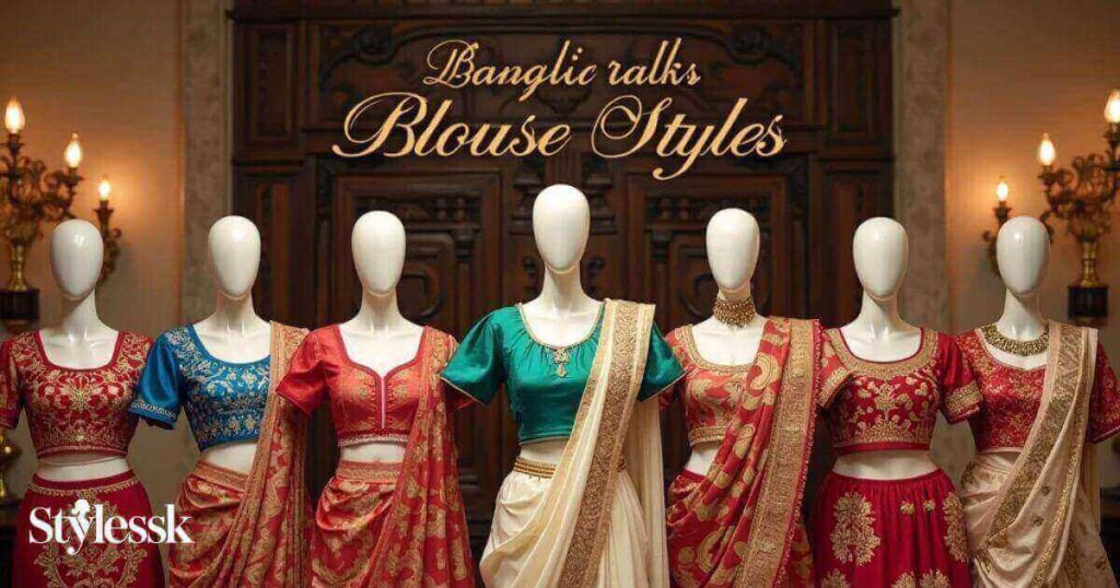 Bengali Banarasi Blouse Styles 