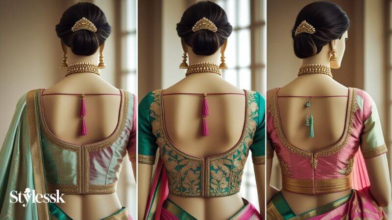 Best Back Neck Designs for Princess Cut Blouses 