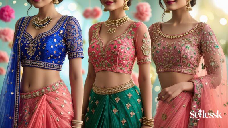 Best Front Neck Designs for Princess Cut Blouses 