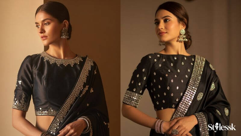 Black Silk Blouse 