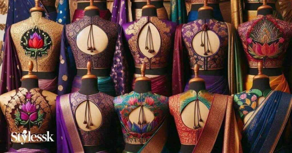 Blouse Back Design Showcase for Paithani Saree