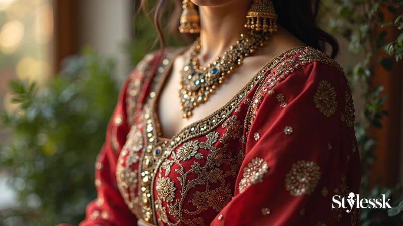 Blouses with Embroidery and Zardosi Work 