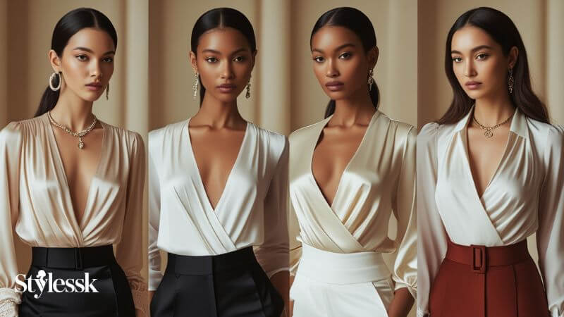 Body Types That Suit Deep Neck Blouses