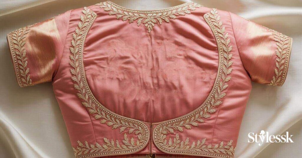 Bridal Blouse Back Designs for Silk Sarees 