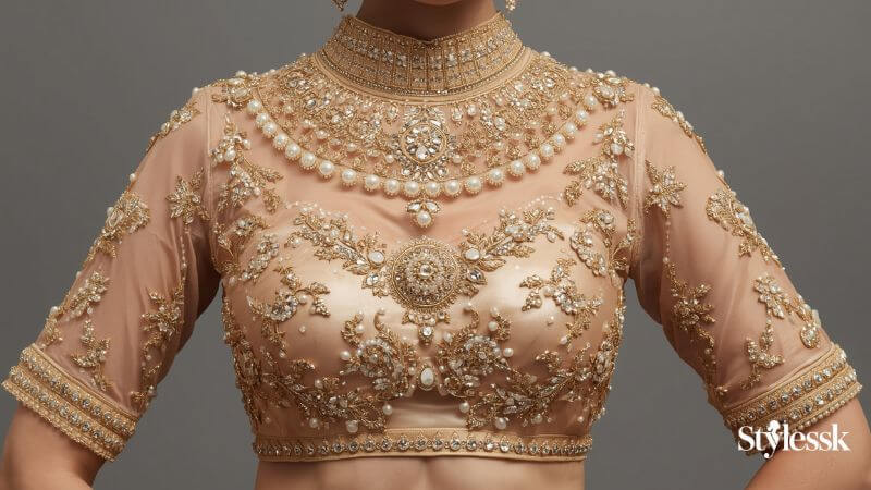 Bridal Blouse Design for Half Sarees & Lehengas 