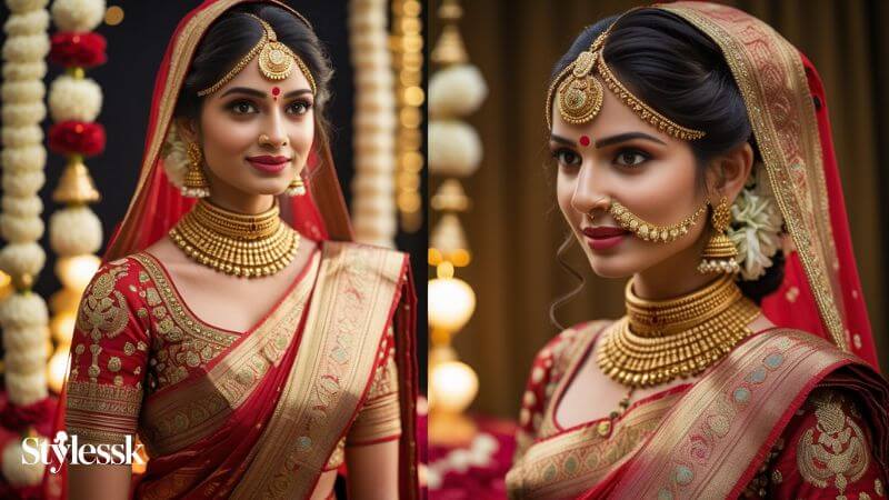 Bridal Kanjivaram Saree Blouse Designs for Weddings 