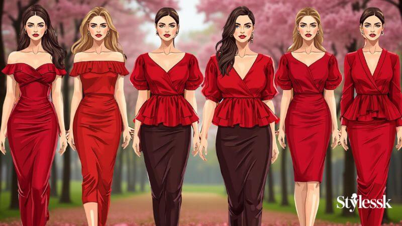 Choosing the Right Red Colour Blouse for Your Body Type 