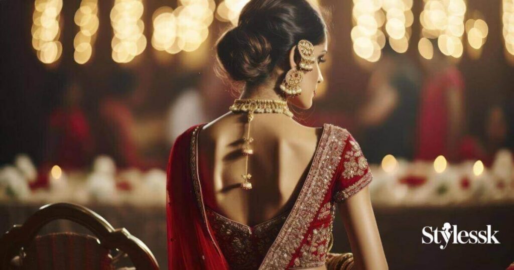 Classic Traditional Wedding Blouse Back Designs 