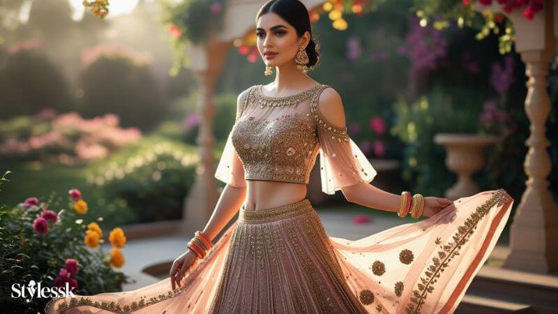 Cold Shoulder  Blouse Sleeves Designs