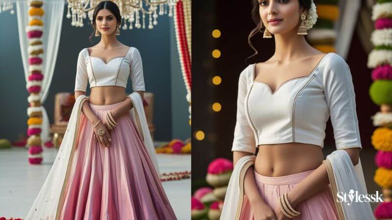 Cotton White Blouse Designs 