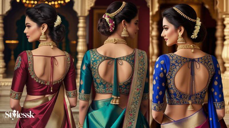 Designer Blouse Patterns for Kanjivaram Sarees