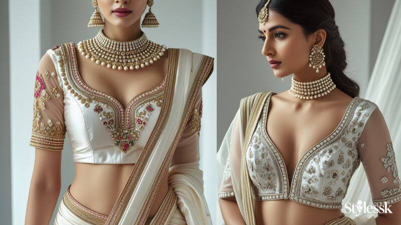 Designer White Blouses: Luxury Meets Tradition