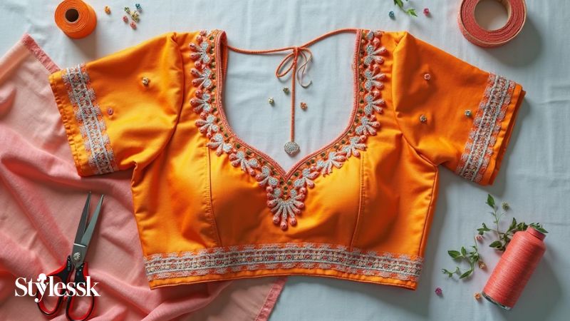 DIY Border Blouse Styling Tips