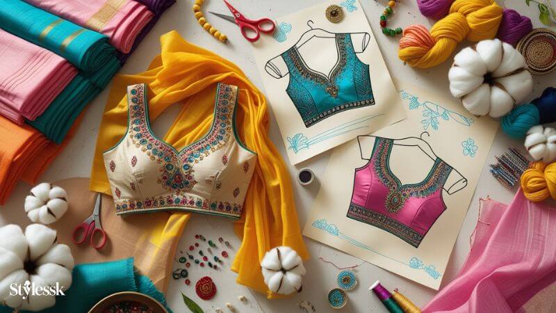 DIY Customisation Ideas: Cotton Saree Blouse Designs