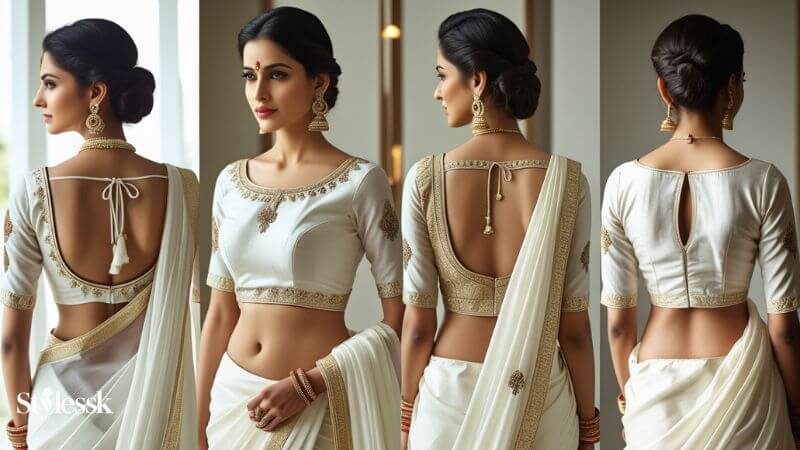 Elegant White Blouse Designs for a Stylish Look 