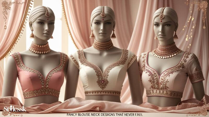 Fancy Blouse Neck Designs That Never Fail