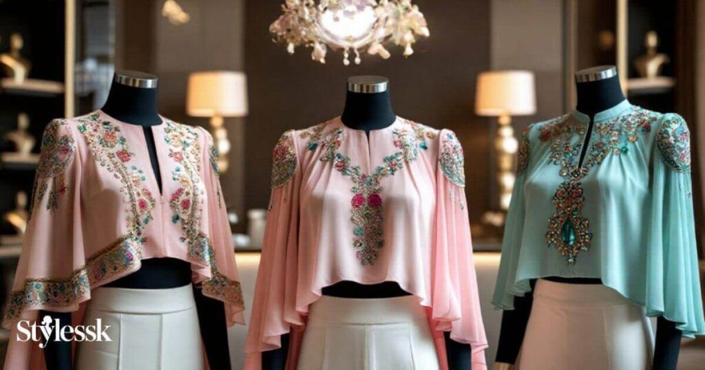 Fancy Blouses with Unique Embroidery & Embellishments 