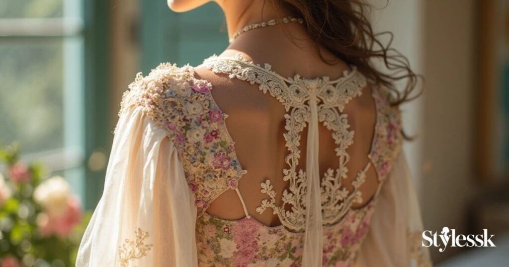 Fancy Lace & Patchwork Blouse Backs 