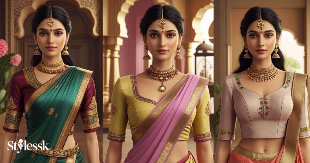  Fancy Saree Blouse Designs