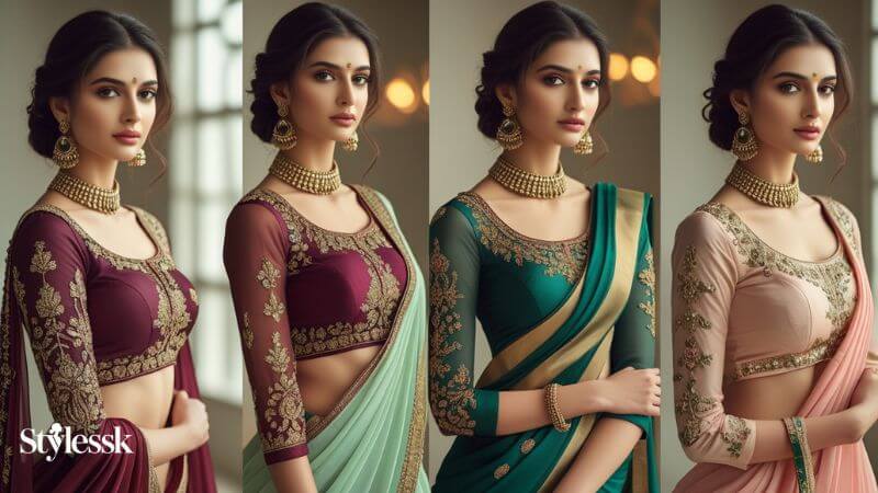 Full Sleeve Blouse Designs for Sarees – Traditional & Modern 