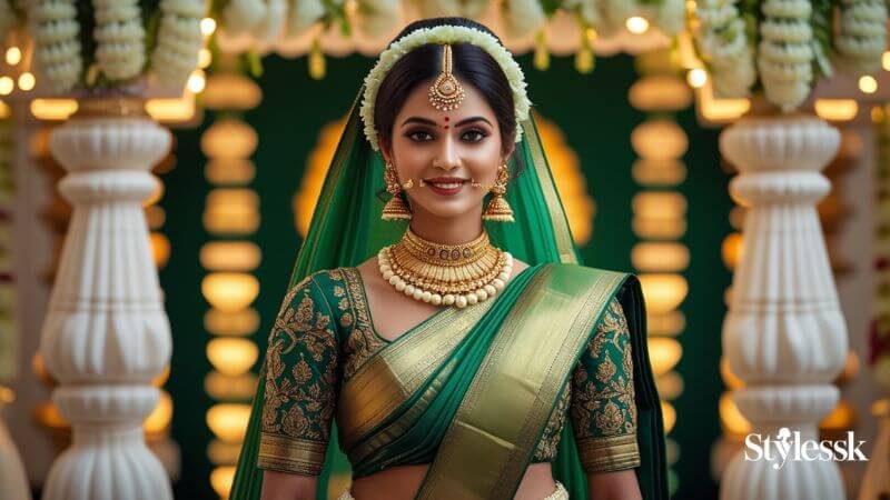 Green Bridal Blouse Ideas for Every Bride 
