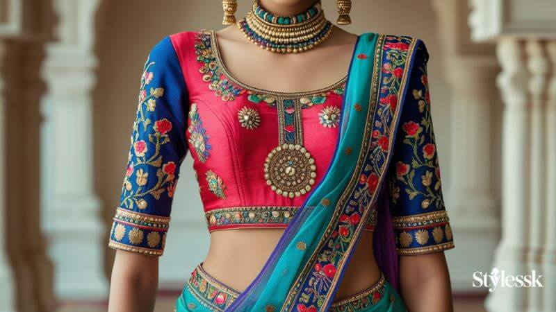 Half Saree Blouse Hand Designs (Sleeve Patterns) 