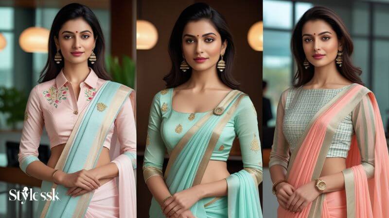 How to Choose the Right Saree Blouse for Office 