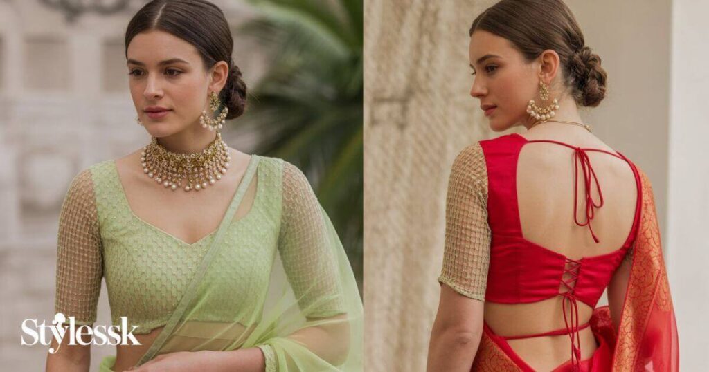 Latest 2025 Net Blouse Trends