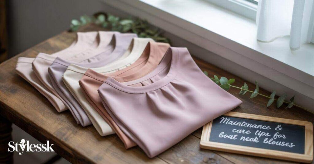 Maintenance & Care Tips for Boat Neck Blouses