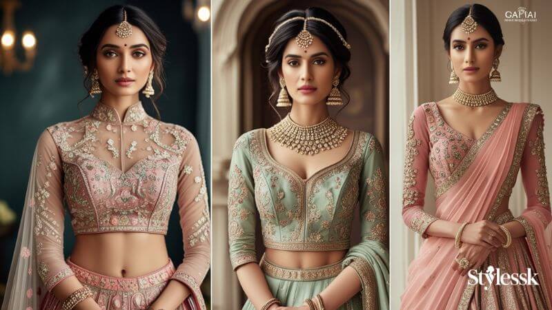 Modern Full Sleeve Blouse Designs for Young Brides