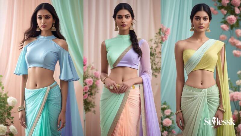 Pastel & Offbeat Colored Blouses 