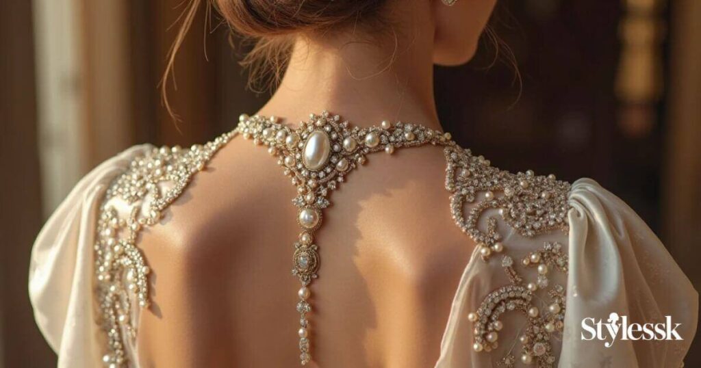  Pearl, Beaded & Jewelled Back Neck Designs 