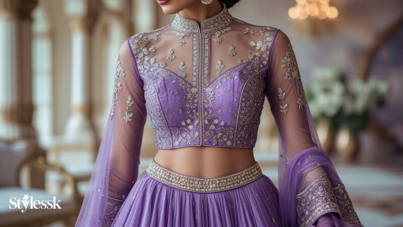 Popular Colours in Georgette Blouse Designs