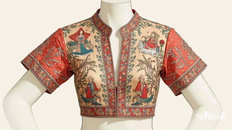 Portrait, Doli, and Story-Based Embroidery Blouses