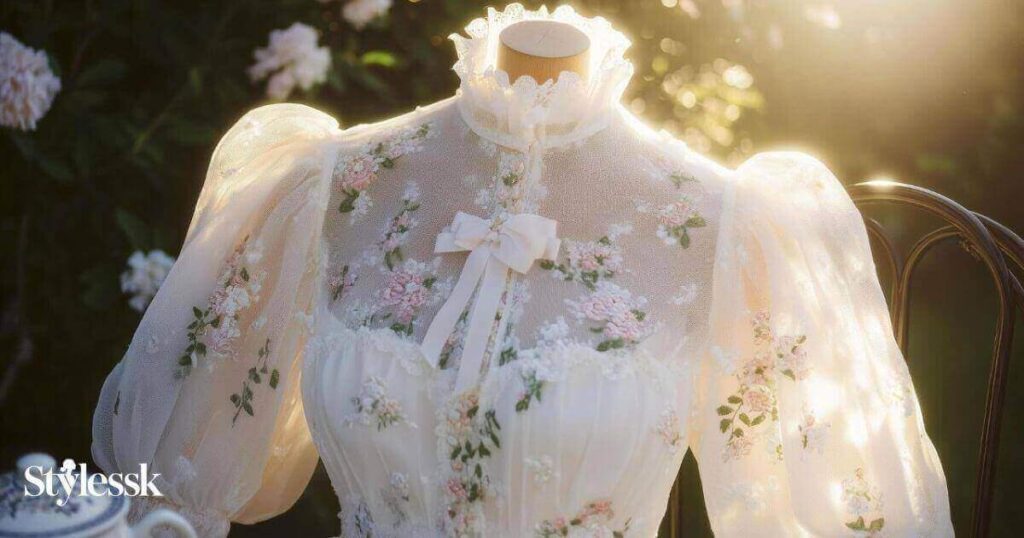 Puff Sleeve Blouse for Weddings & Parties