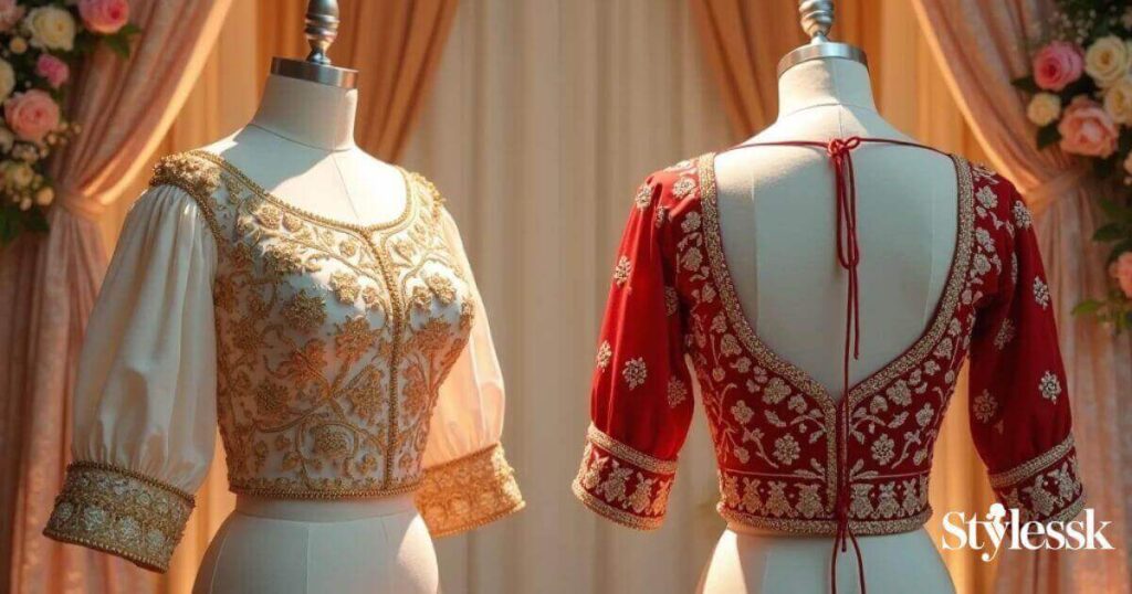 Puff Sleeves & Full-Back Bridal Blouses