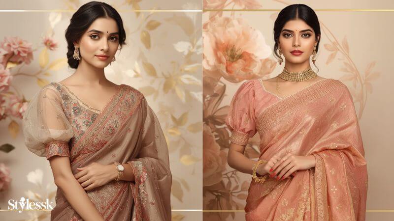 Puff Sleeves Blouse Design