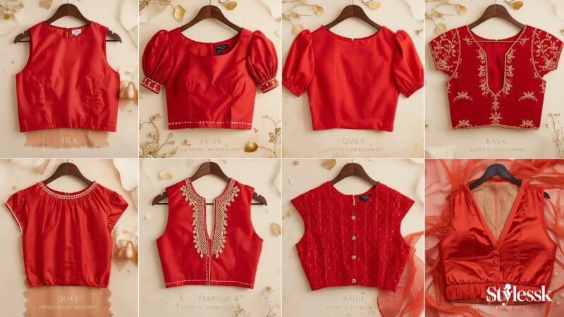 Red Readymade Blouse Options for Quick Styling 