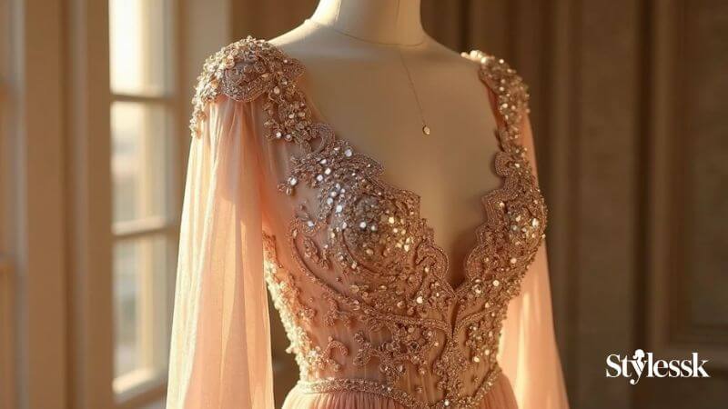 Sequins Princess Cut Blouse – Shimmer & Shine 