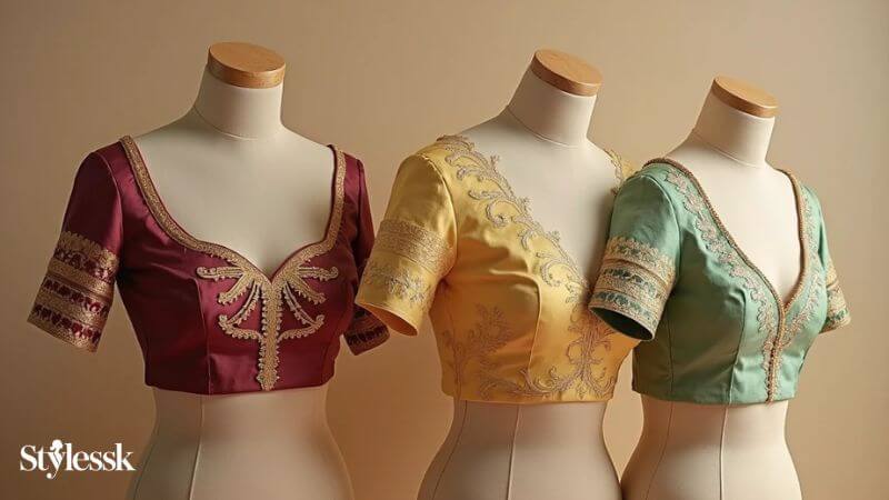 Simple & Elegant South Indian Blouse Styles 