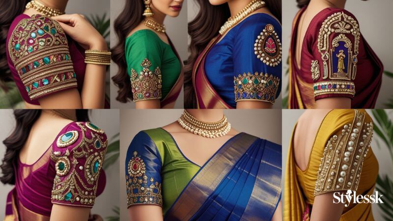 South Indian Blouse Sleeve Design Ideas 