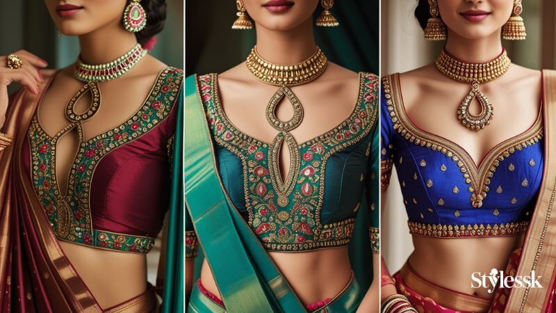 South Indian Blouses for Different Body Types 
