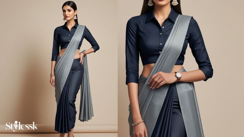 Styling Tips for Office Saree Blouses