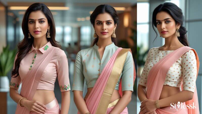 Stylish Yet Decent Blouse Designs for Working Women 